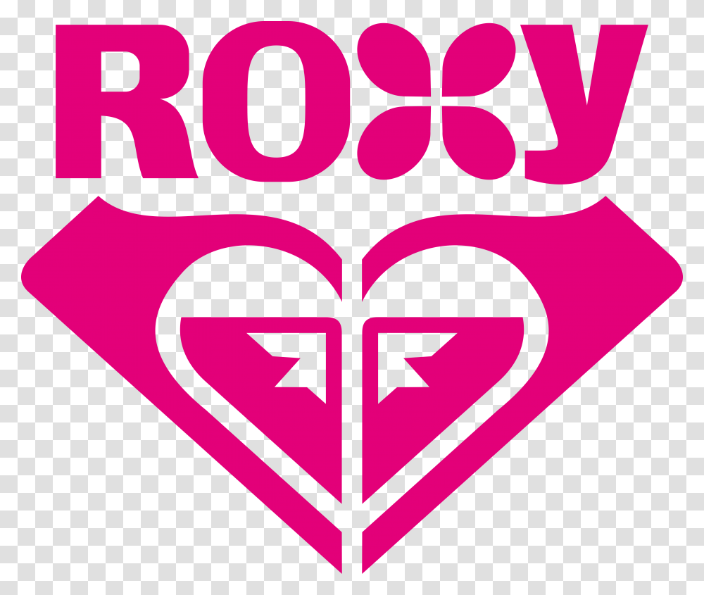 Roxy Logo, Label, Sticker, Heart Transparent Png