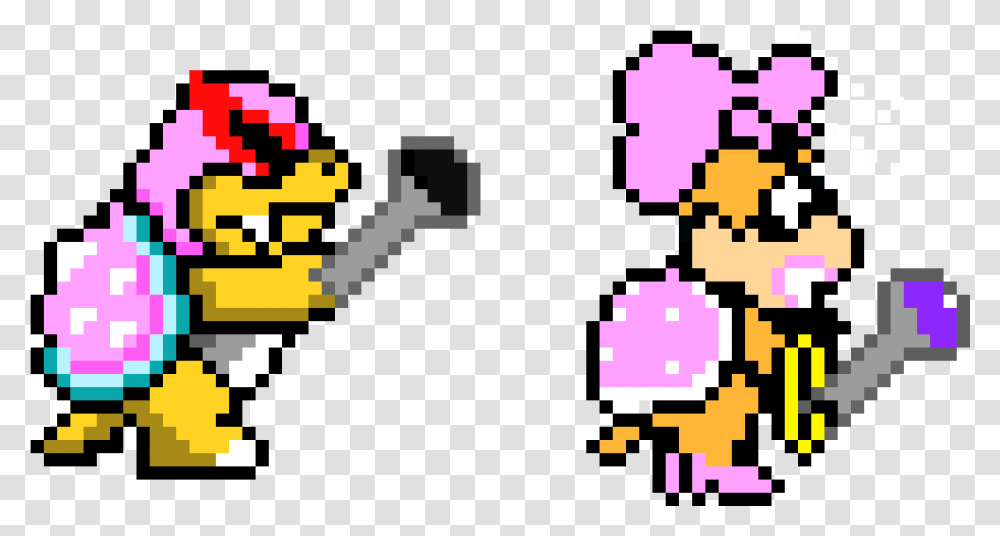 Roy Koopa Pixel Art, Pac Man, Super Mario Transparent Png