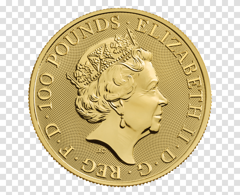 Royal Arms 1oz Gold Coin 2019 Celticgoldeu 10 Oz Beast Yale, Money Transparent Png