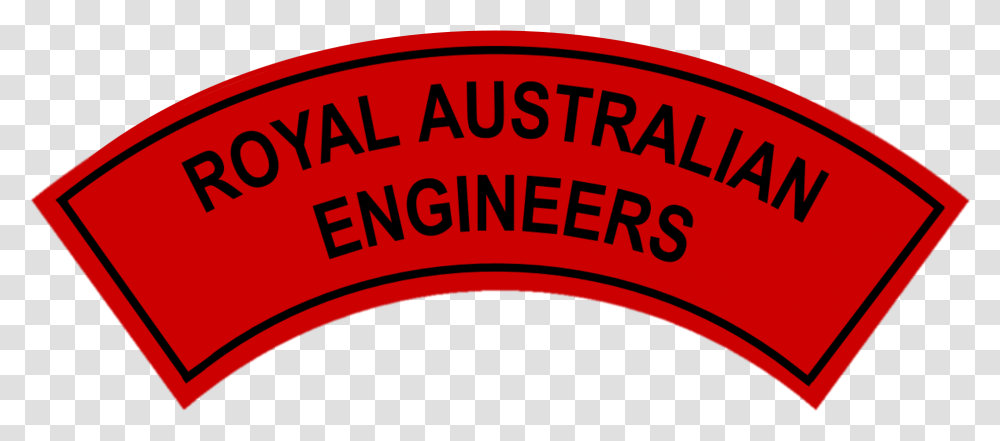 Royal Australian Engineers Battledress Flash Border Circle, Label, Word, Architecture Transparent Png