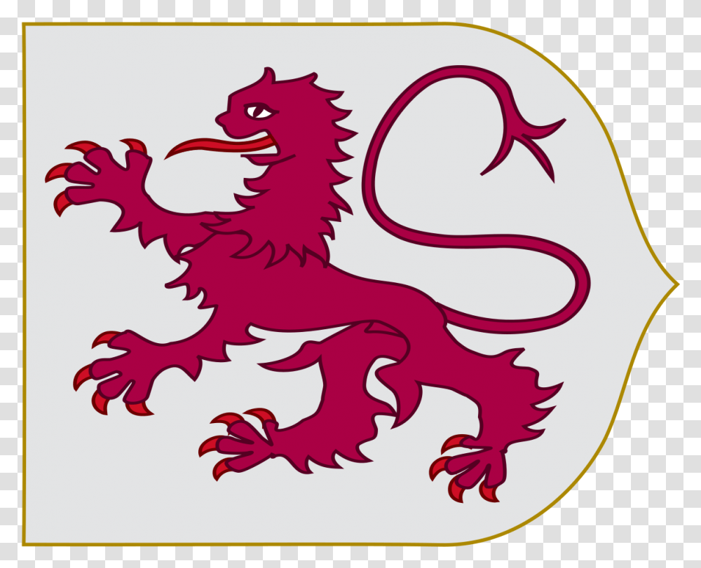Royal Banner Of Len Royal Banner Leon, Dragon, Purple, Stomach Transparent Png