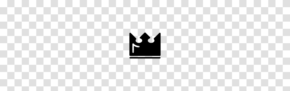 Royal Black Crown Pngicoicns Free Icon Download, Recycling Symbol, First Aid, Stencil Transparent Png