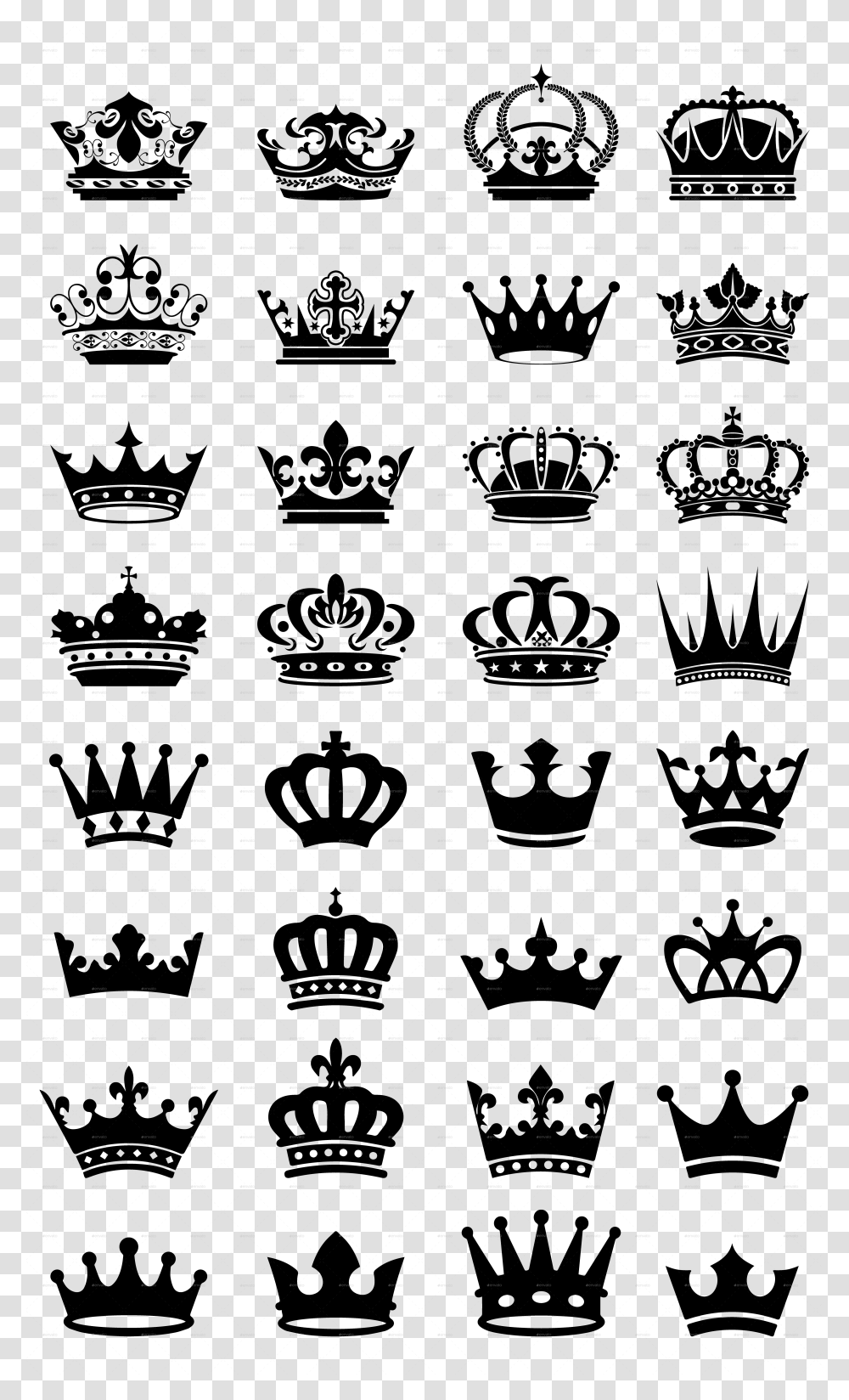 Royal Black Crowns Black Crowns Crown Black And White, Outer Space, Astronomy, Rug, Texture Transparent Png