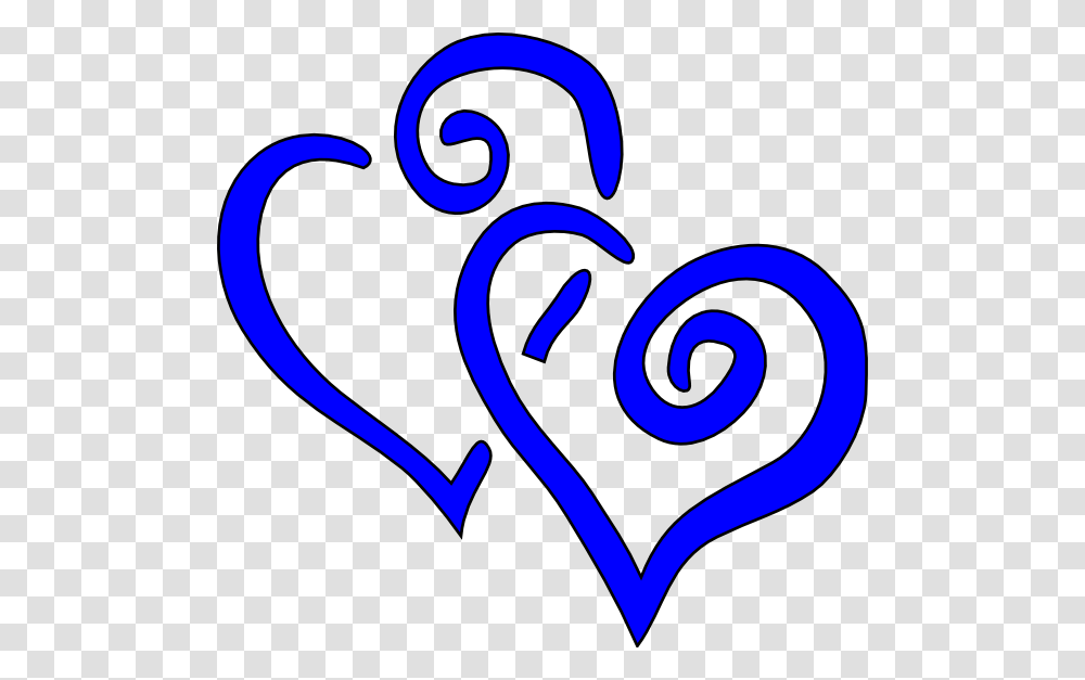 Royal Blue Intertwined Hearts Clip Art, Label, Logo Transparent Png