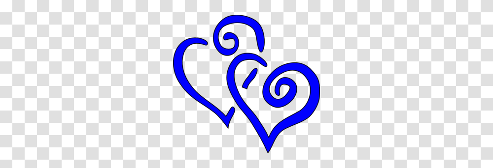 Royal Blue Intertwined Hearts Clip Art, Alphabet, Label Transparent Png