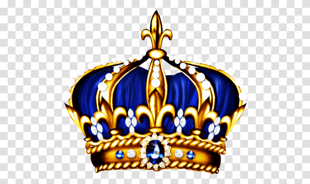 Royal Blue Prince Baby Shower Gold Crown 1006655 Blue And Gold Crown, Accessories, Accessory, Jewelry, Chandelier Transparent Png