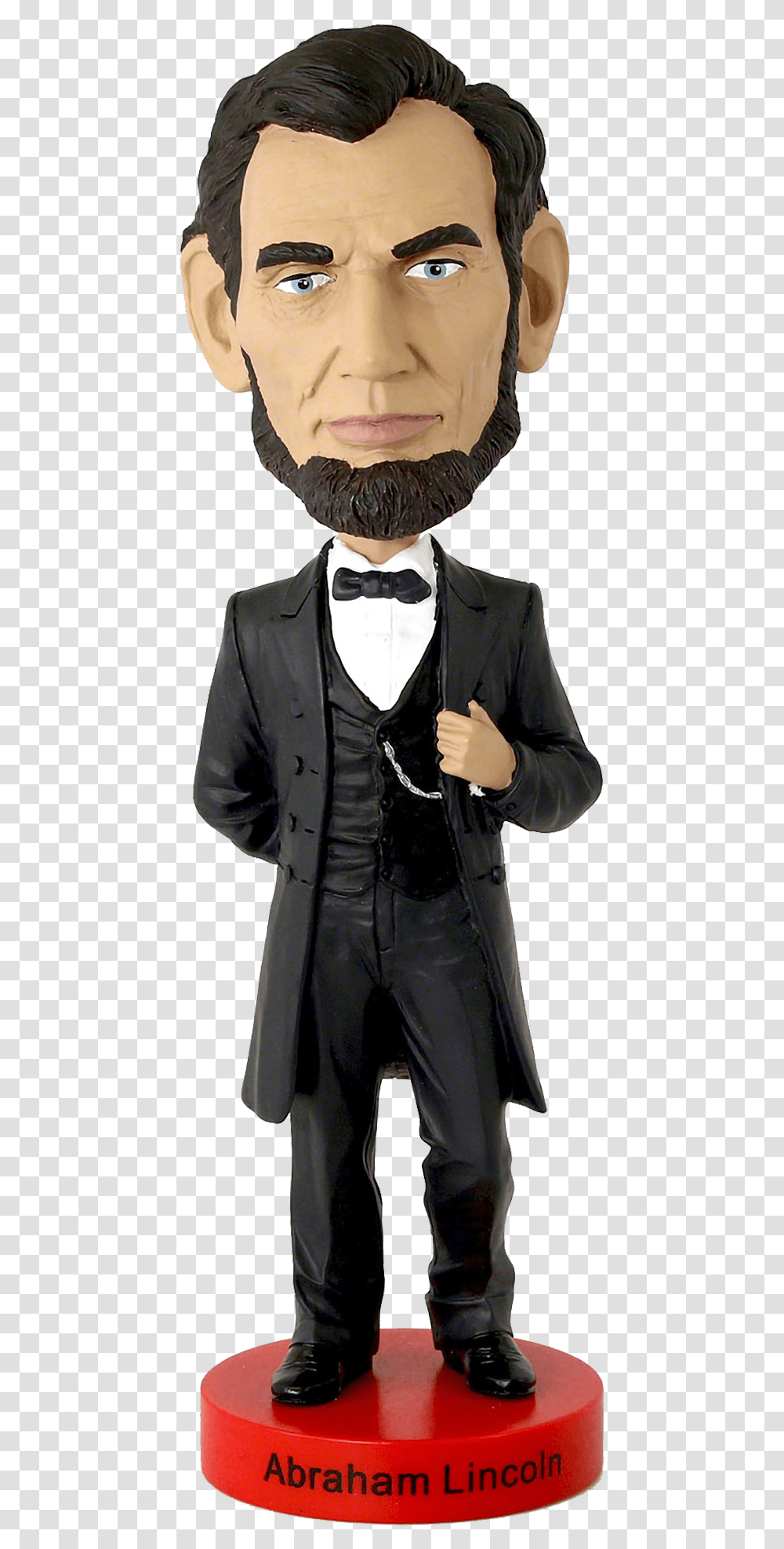 Royal Bobbles Abraham Lincoln Bobblehead Abraham Lincoln Bobblehead, Apparel, Suit, Overcoat Transparent Png