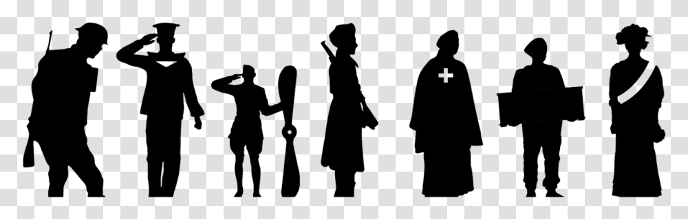 Royal British Legion Silhouettes, Person, People, Dress Transparent Png