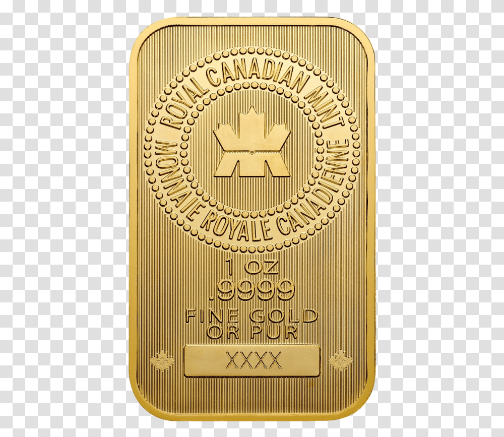 Royal Canadian Mint Gold Bar Fake, Logo, Trademark Transparent Png