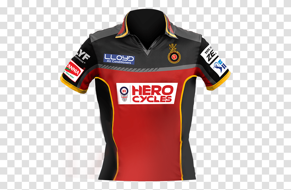 Royal Challengers Bangalore Jersey 2017 2020 Ipl All Team Jersey, Apparel, Shirt, Person Transparent Png