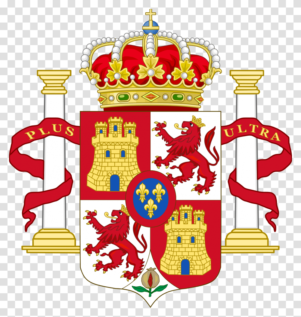 Royal Coat Of Arms Of Spain, Logo, Trademark, Emblem Transparent Png