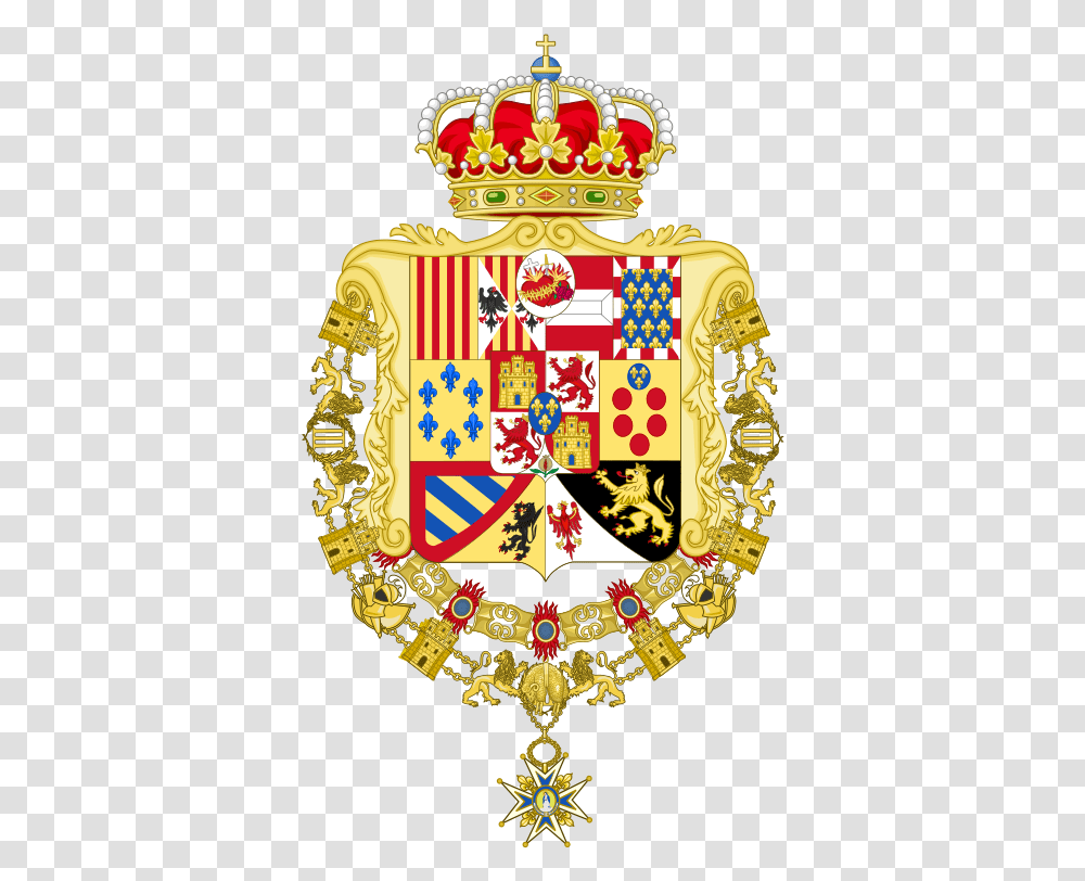 Royal Coat Of Arms Spain, Emblem, Logo, Trademark Transparent Png