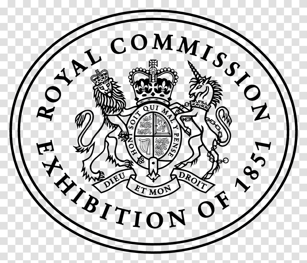 Royal Commission 1851 Logo, Trademark, Emblem Transparent Png
