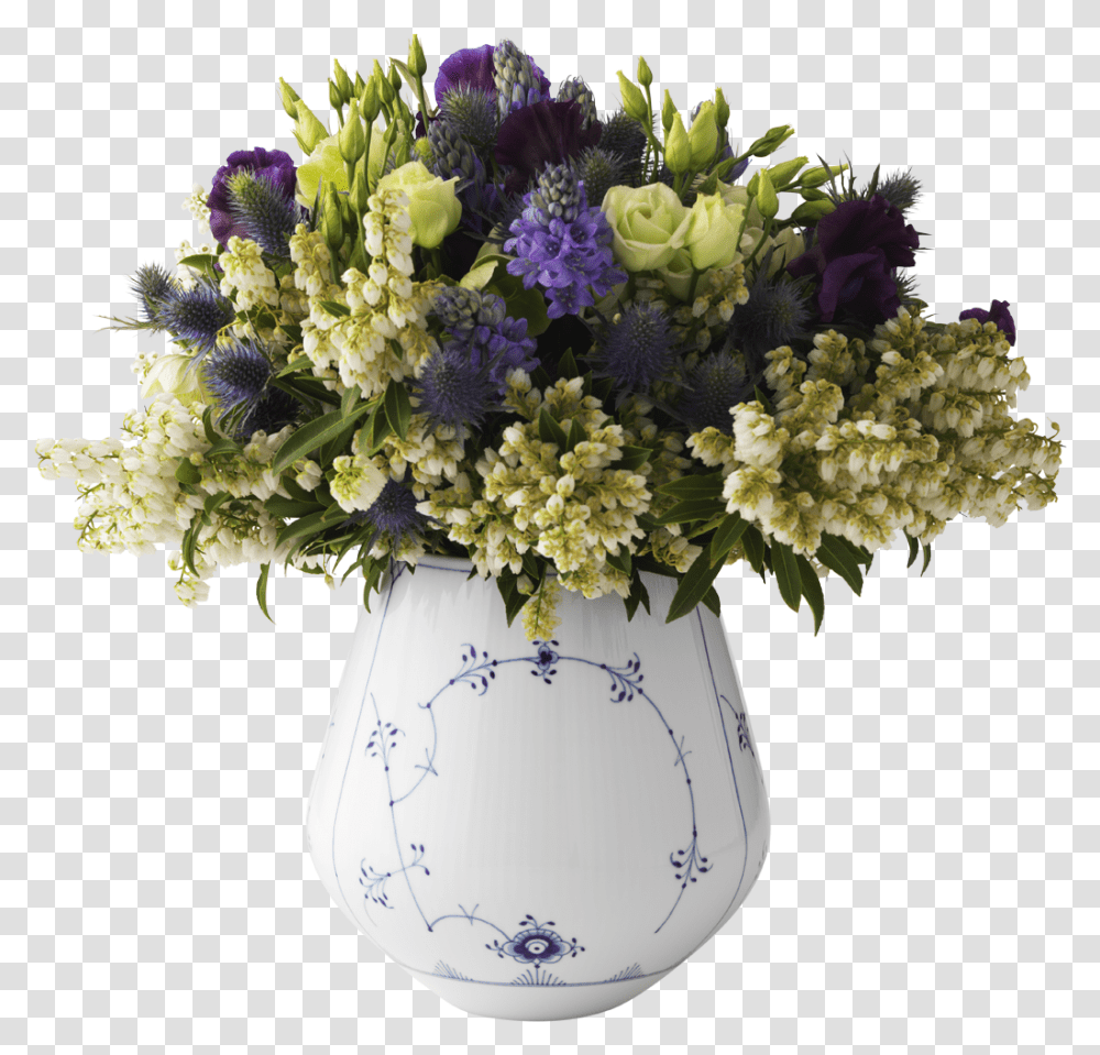 Royal Copenhagen Blue Fluted Vase Large, Plant, Ikebana, Ornament Transparent Png