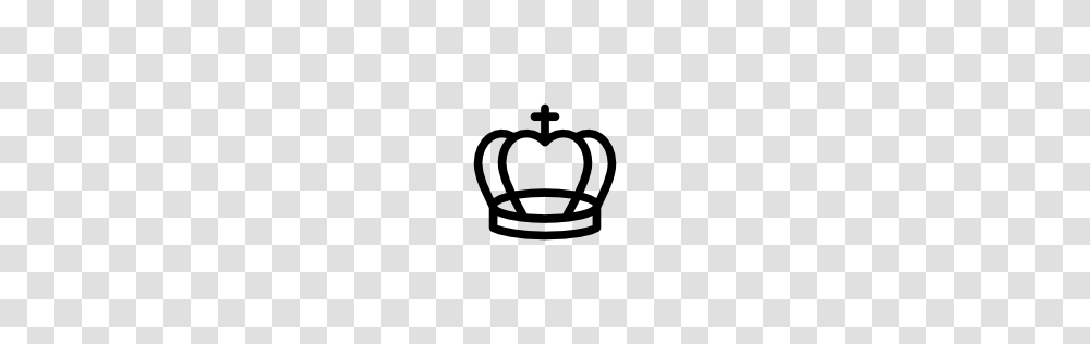 Royal Cross Crown Outline Pngicoicns Free Icon Download, Stencil, Porcelain Transparent Png