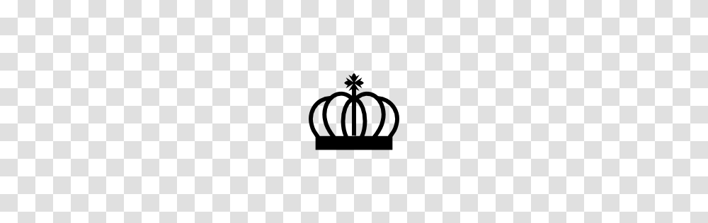 Royal Crown Curved Lines With Cross Symbol Pngicoicns Free Icon, Accessories, Accessory, Jewelry, Tiara Transparent Png