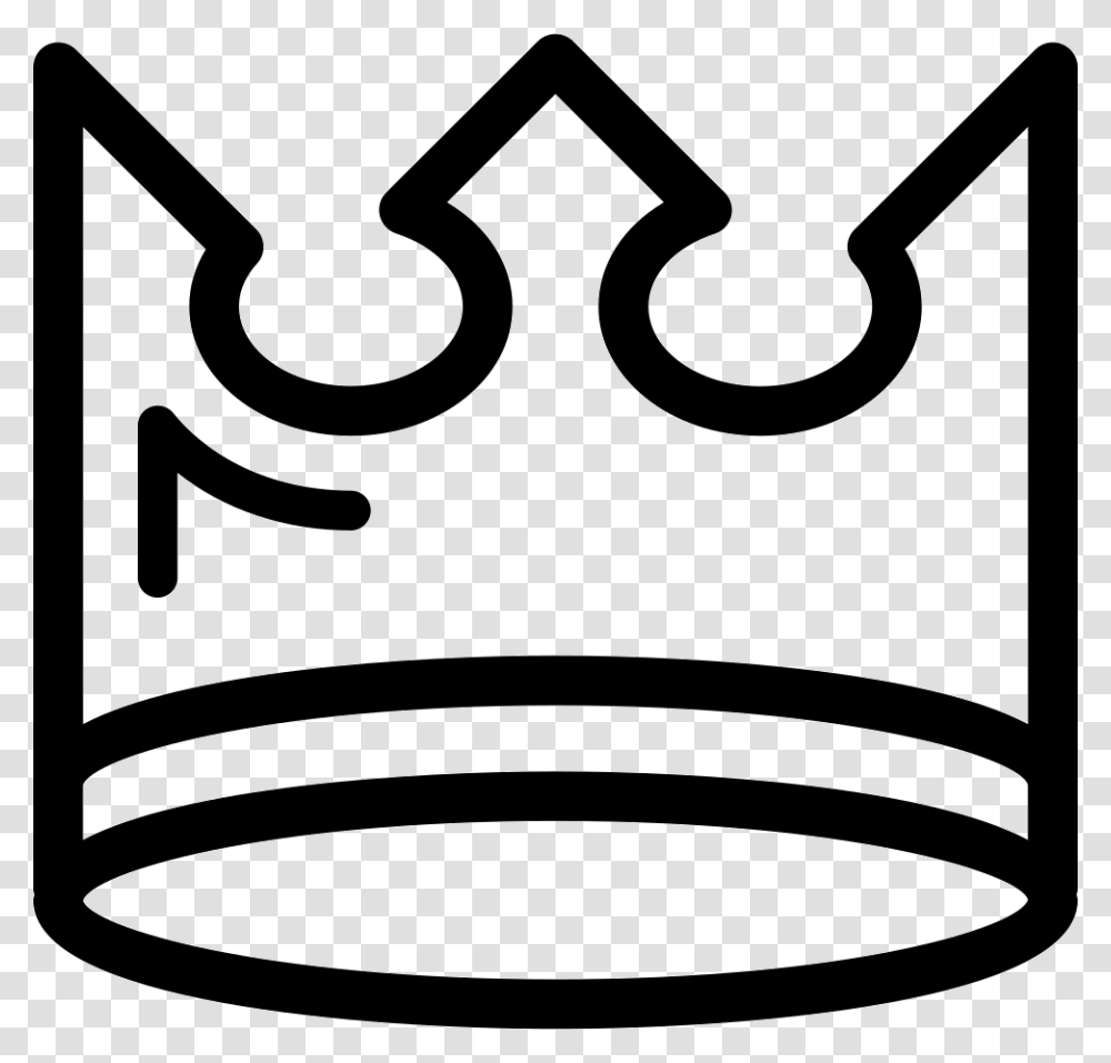 Royal Crown Of A King Queen Prince Or Princess Icon Free, Stencil, Bowl Transparent Png