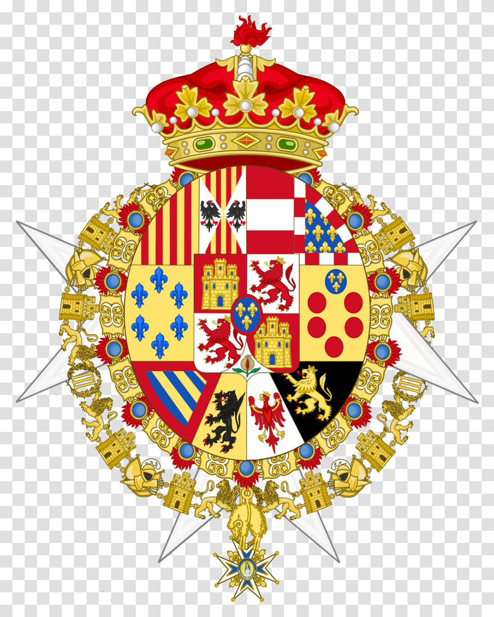 Royal Crown Of Spain, Emblem, Logo, Trademark Transparent Png