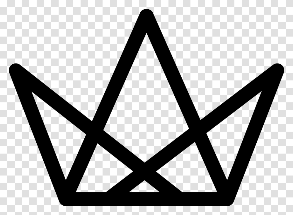 Royal Crown Of Three Triangles Icon Free Download, Star Symbol Transparent Png