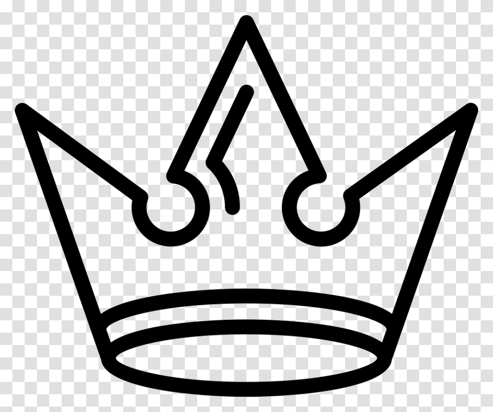 Royal Crown Of Vintage Sharp Spiky Design King Crown White, Shovel, Tool, Stencil Transparent Png