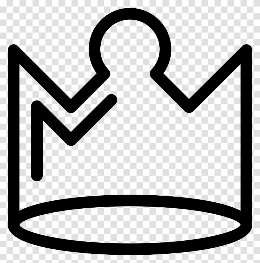 Royal Crown Outline Icon Free Download, Stencil, Can, Tin, Shovel Transparent Png