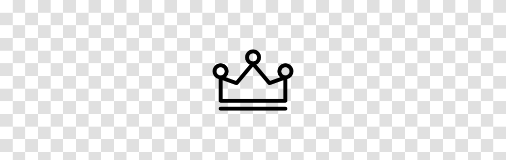 Royal Crown Outline With Three Little Balls On Top Pngicoicns, Accessories, Accessory, Jewelry, Tiara Transparent Png