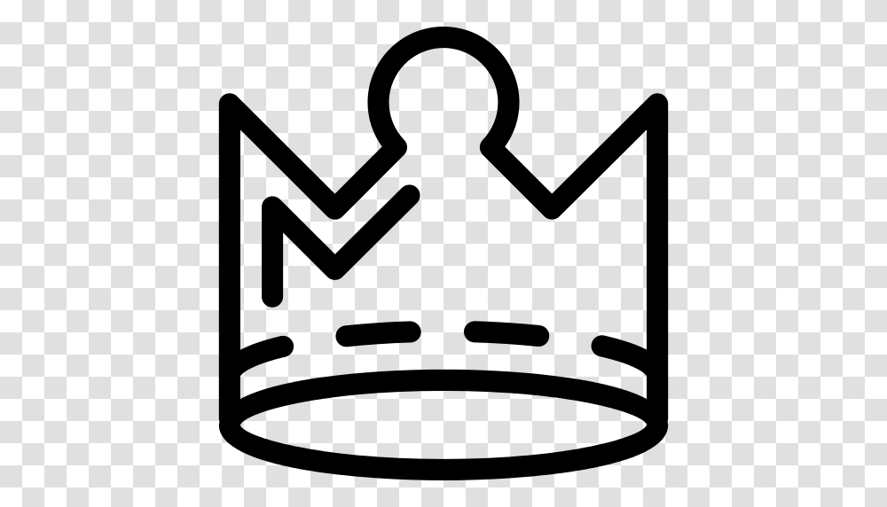 Royal Crown Variant With White Details Icon, Gray, World Of Warcraft Transparent Png