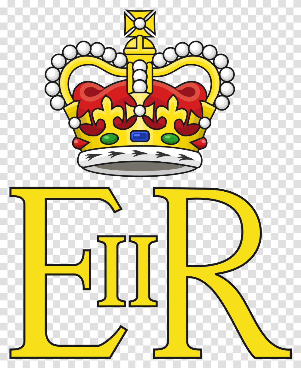 Royal Cypher Of Queen Elizabeth Ii Queen Elizabeth Royal Cypher, Label, Text, Logo, Symbol Transparent Png