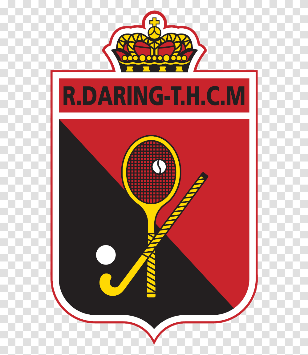 Royal Daring Hockey Club Logo Emblem, Racket, Sport, Sports, Advertisement Transparent Png