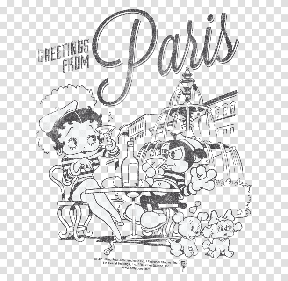 Royal Drawing Kid Betty Boop In Paris, Person, Human Transparent Png