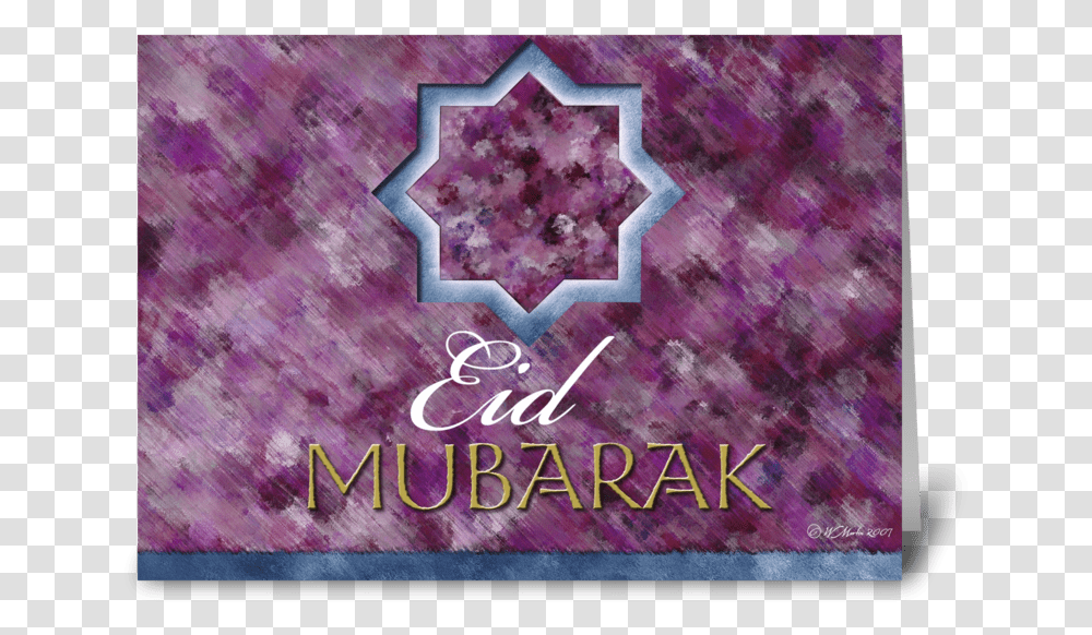 Royal Eid Mubarak Greeting Card Card Greeting Card Poster, Purple, Advertisement, Ornament, Accessories Transparent Png