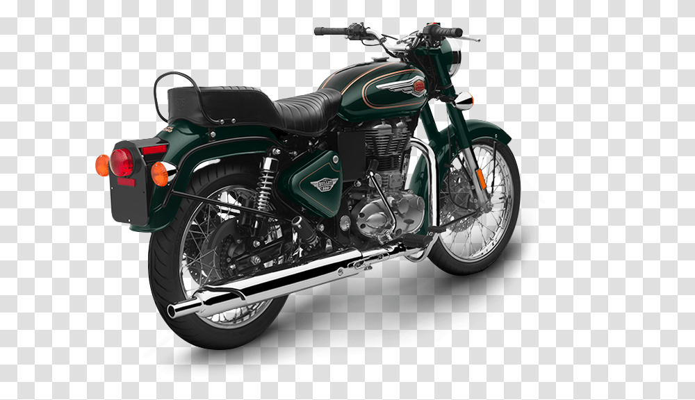 Royal Enfield Bullet 500 Forest Green, Motorcycle, Vehicle, Transportation, Machine Transparent Png