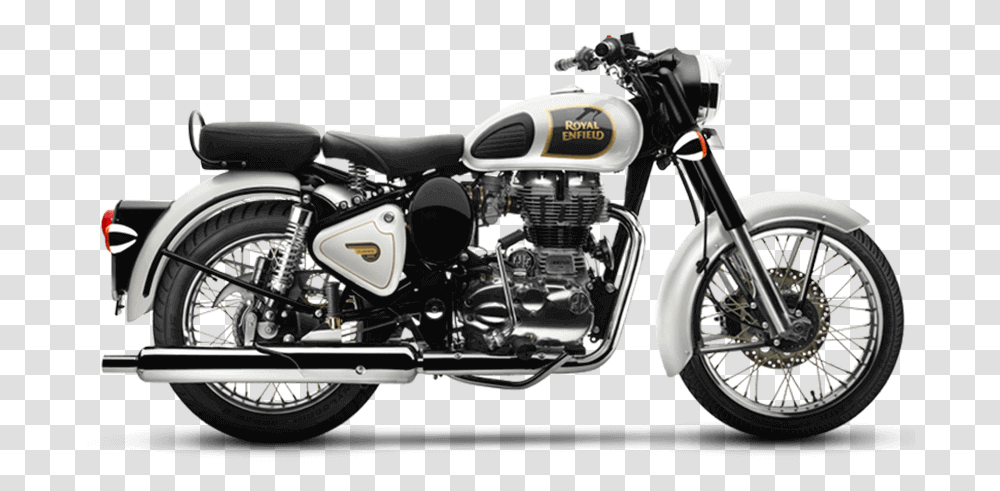 Royal Enfield Classic 350 Ash Royal Enfield Classic 350 White, Motorcycle, Vehicle, Transportation, Wheel Transparent Png