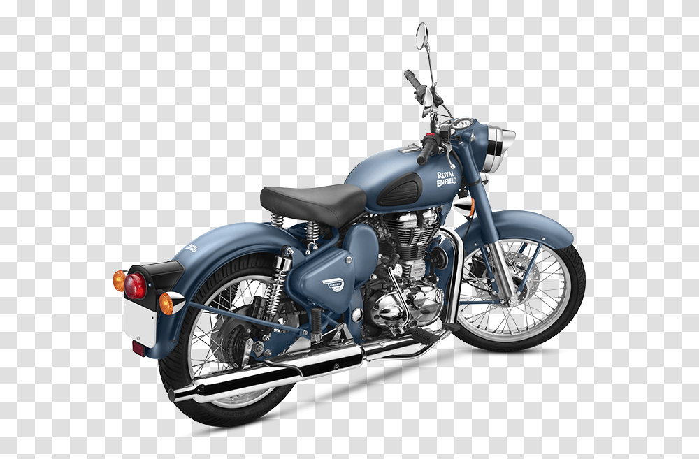 Royal Enfield Raf Blue, Motorcycle, Vehicle, Transportation, Machine Transparent Png