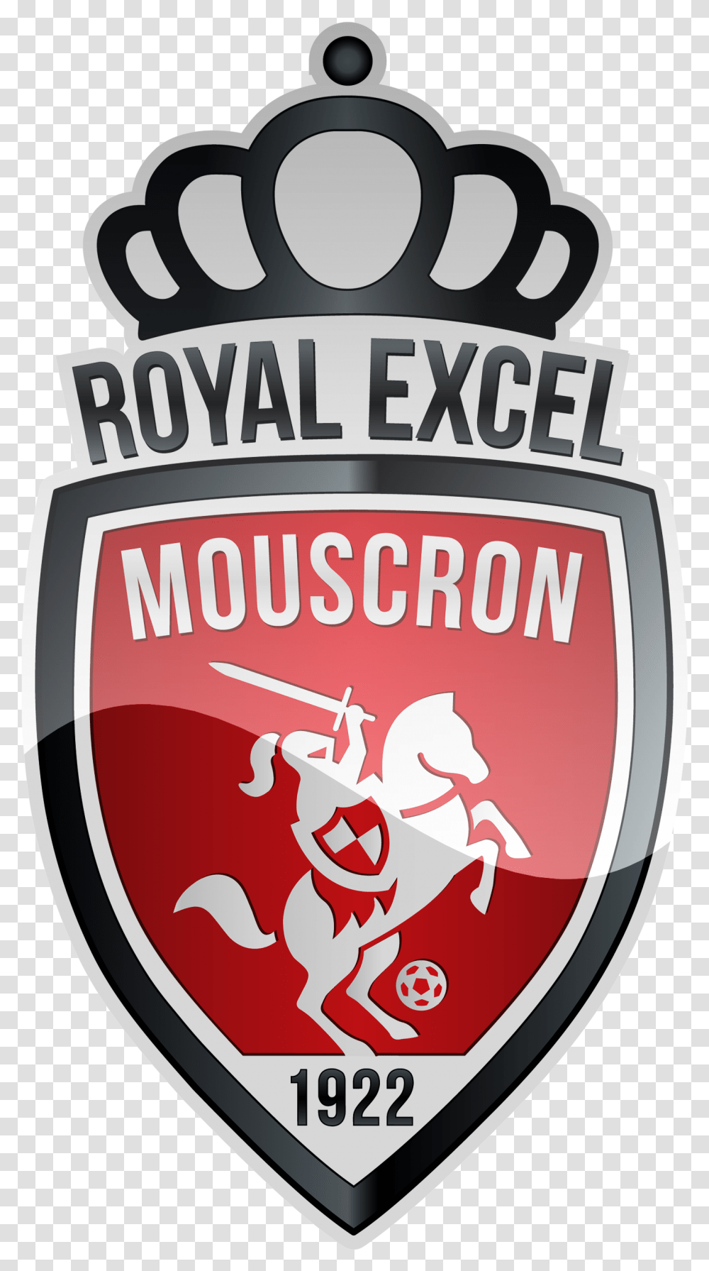 Royal Excel Mouscron Hd Logo Football Logos Royal Excel Mouscron Logo, Symbol, Trademark, Armor, Badge Transparent Png
