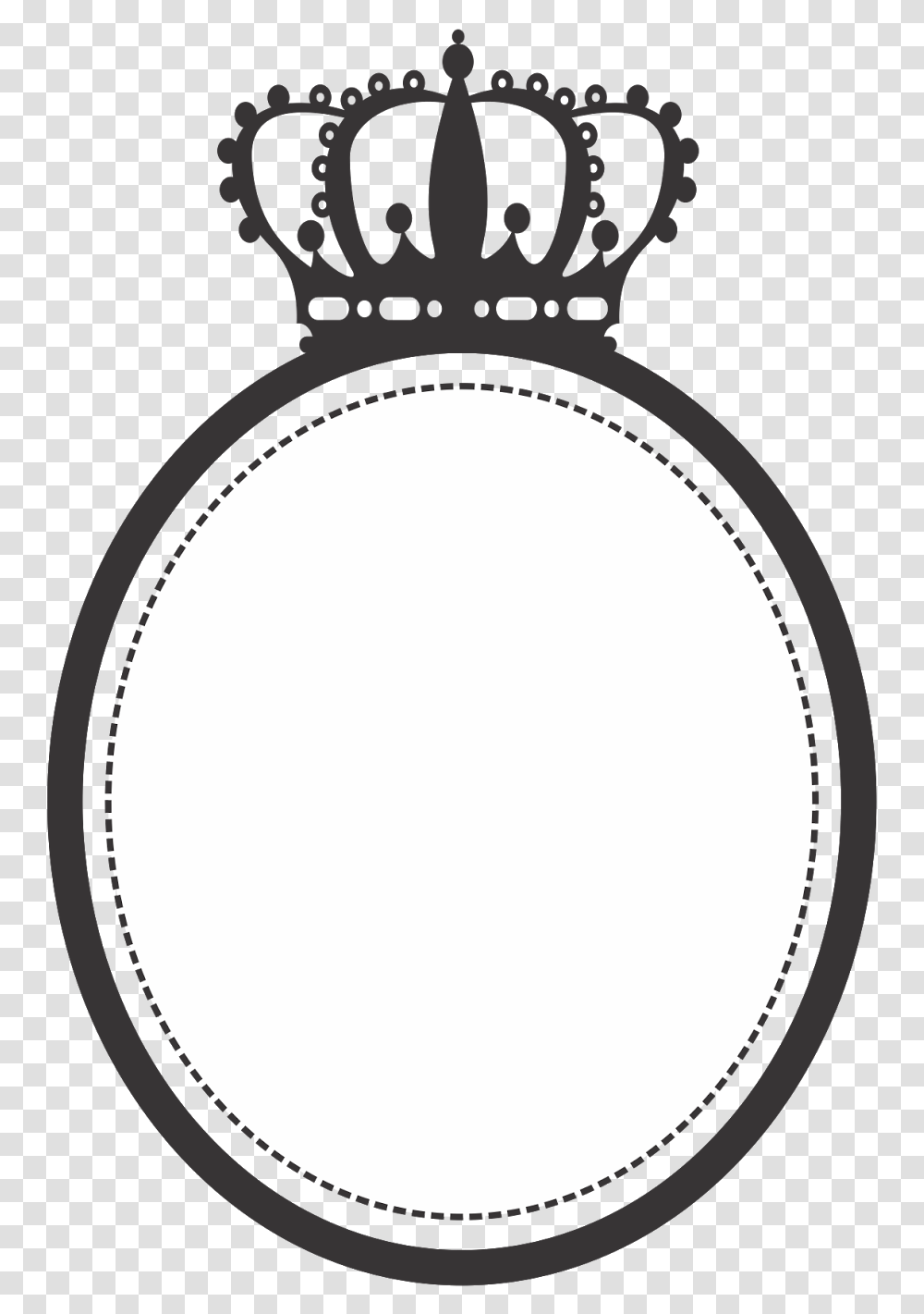 Royal Frame, Oval, Moon, Outer Space, Night Transparent Png