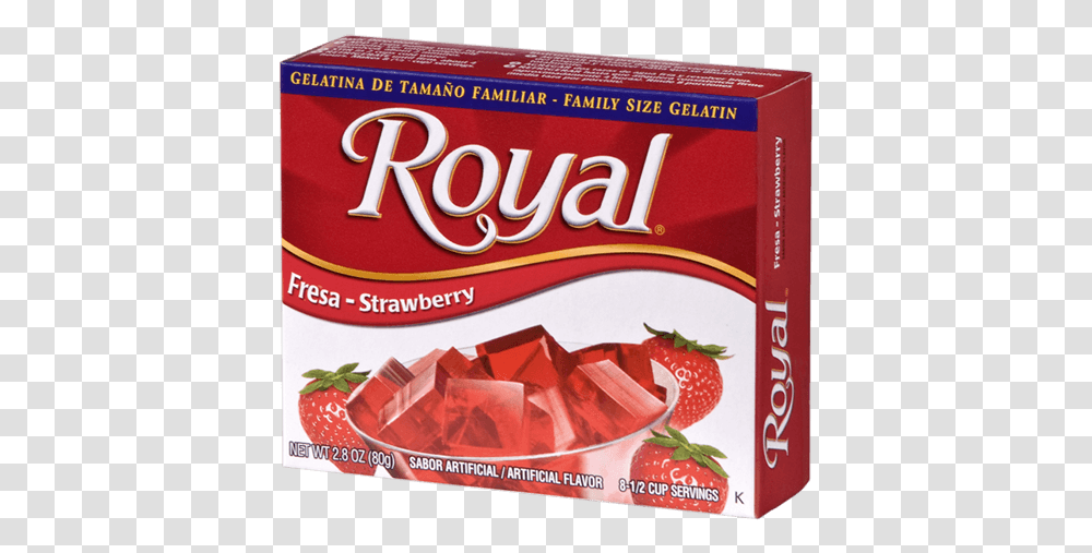 Royal Gelatin Strawberry Royal Gelatin Raspberry, Food, Plant, Sweets, Confectionery Transparent Png