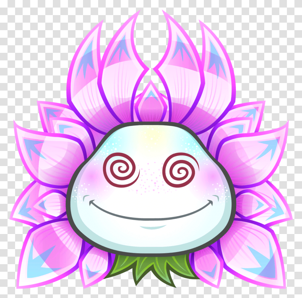 Royal Hypno Pvz Gw2 Royal Hypno Flower, Pattern, Birthday Cake, Dessert, Food Transparent Png