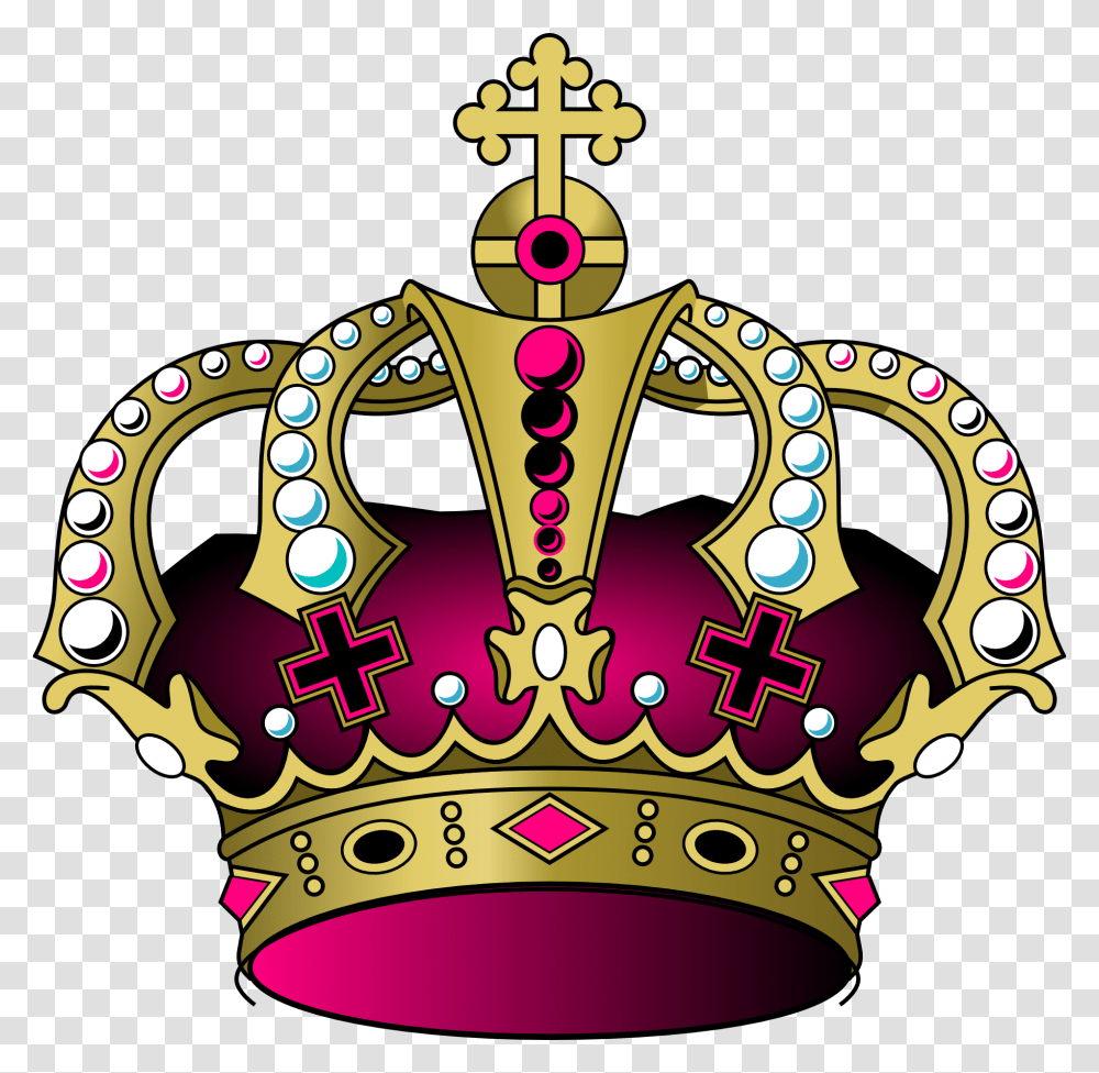 Royal Kings Golden And Purple Crown Free Image, Accessories, Accessory, Jewelry Transparent Png