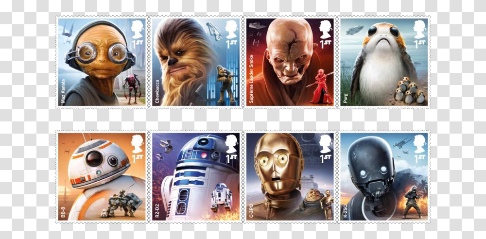 Royal Mail Star Wars Stamps, Helmet, Apparel, Penguin Transparent Png