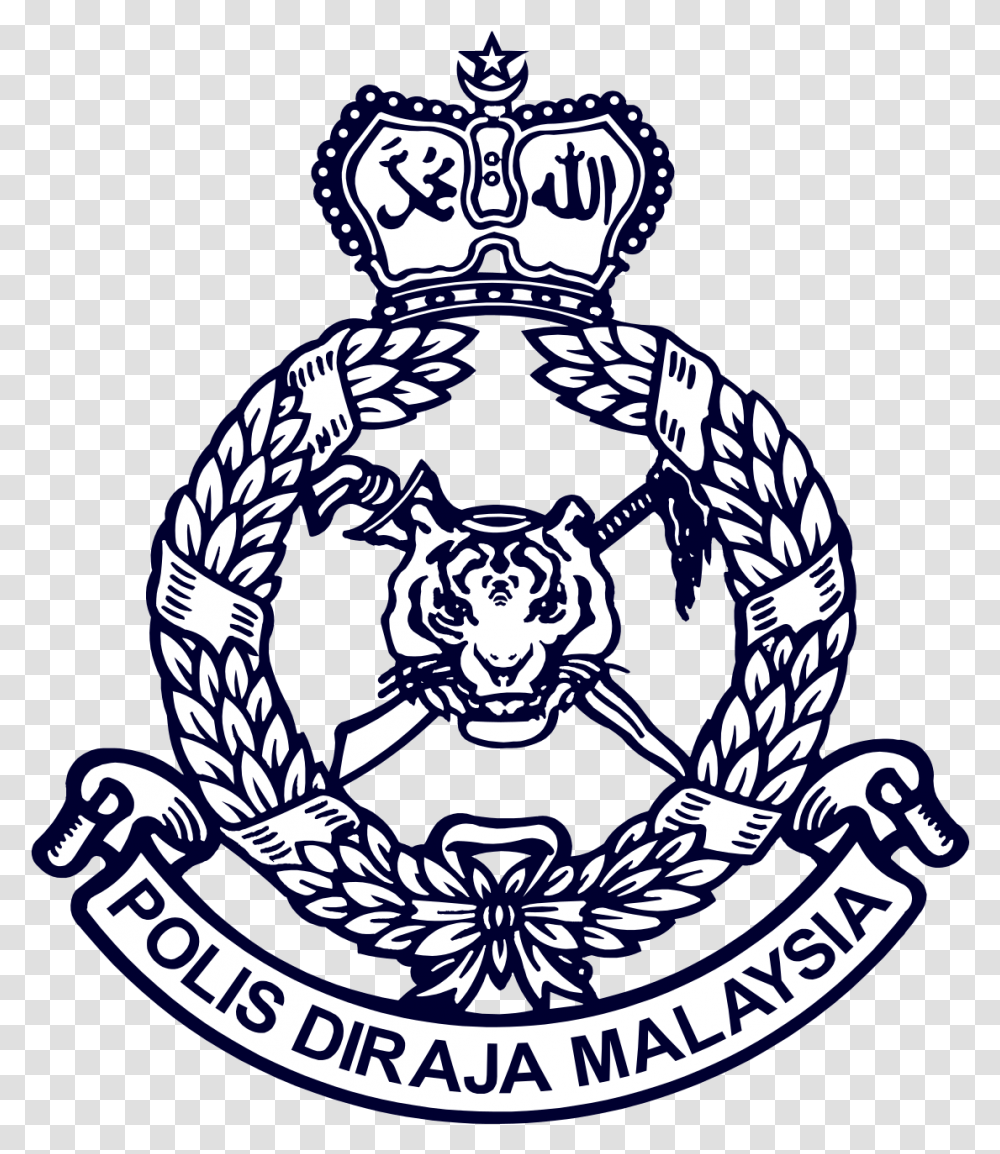 Royal Malaysian Police Logos Balai Polis, Symbol, Trademark, Emblem, Person Transparent Png