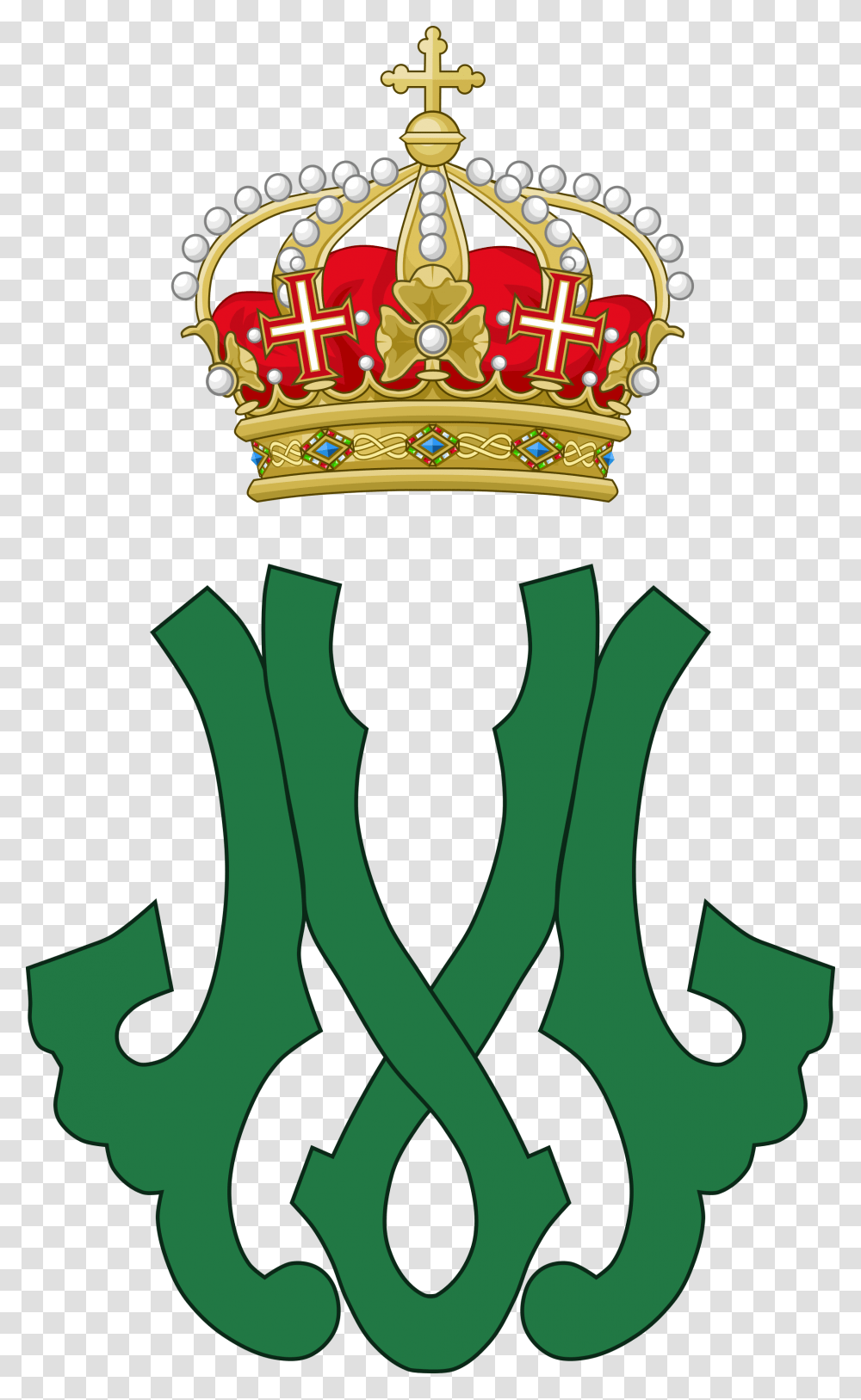 Royal Monogram Of Queen Margherita Of Italy, Jewelry, Accessories, Accessory, Crown Transparent Png