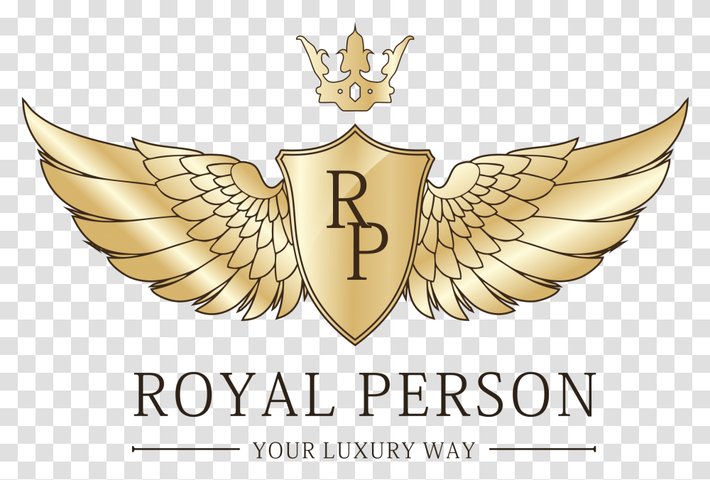 Royal Person De Las Ciencias Logo, Symbol, Emblem, Trademark, Gold Transparent Png
