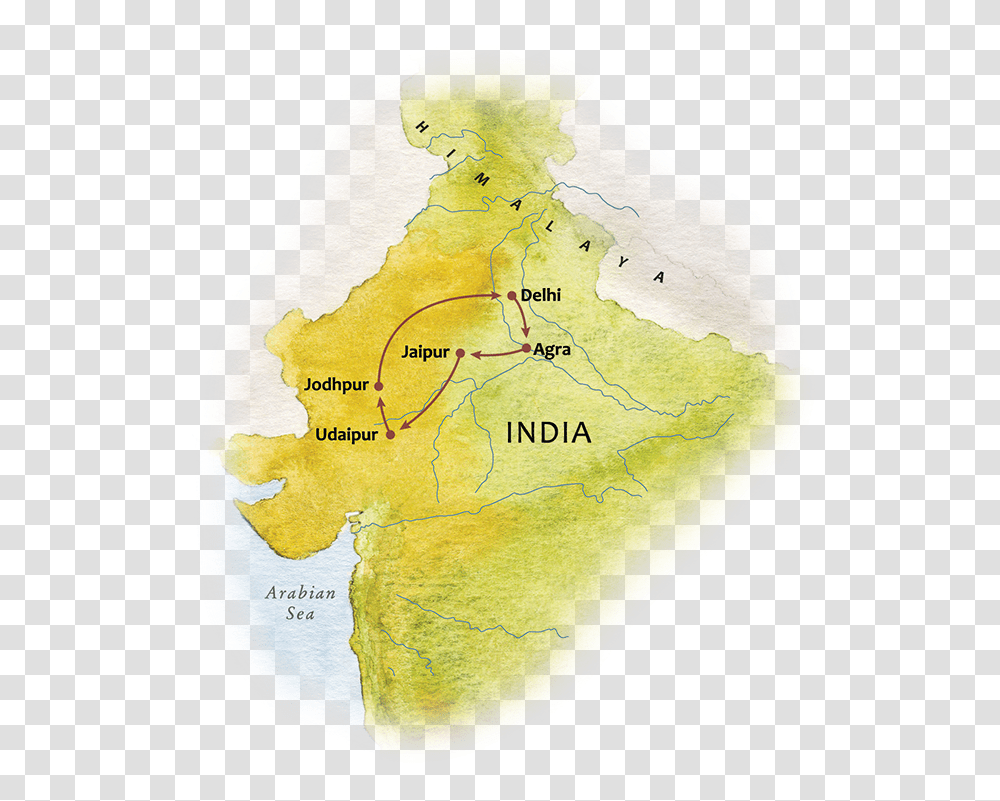 Royal Places Of India Map, Diagram, Plot, Atlas, Land Transparent Png