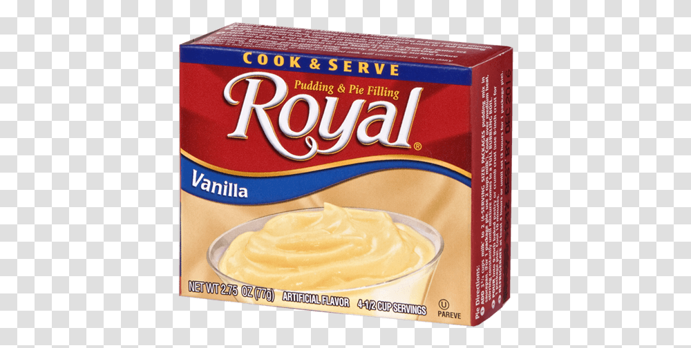 Royal Pudding Cook Amp Serve Vanilla, Mayonnaise, Food Transparent Png