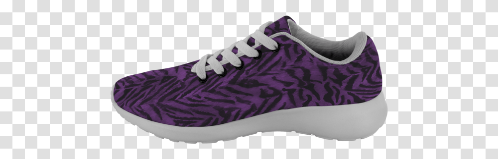Royal Purple Bengal Tiger Striped Unisex Running Shoestiger Sneakers, Apparel, Footwear Transparent Png