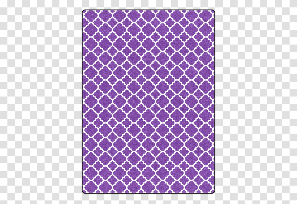 Royal Purple White Quatrefoil Classic Pattern Blanket Grouse Mountain, Rug, Paper, Texture, Light Transparent Png