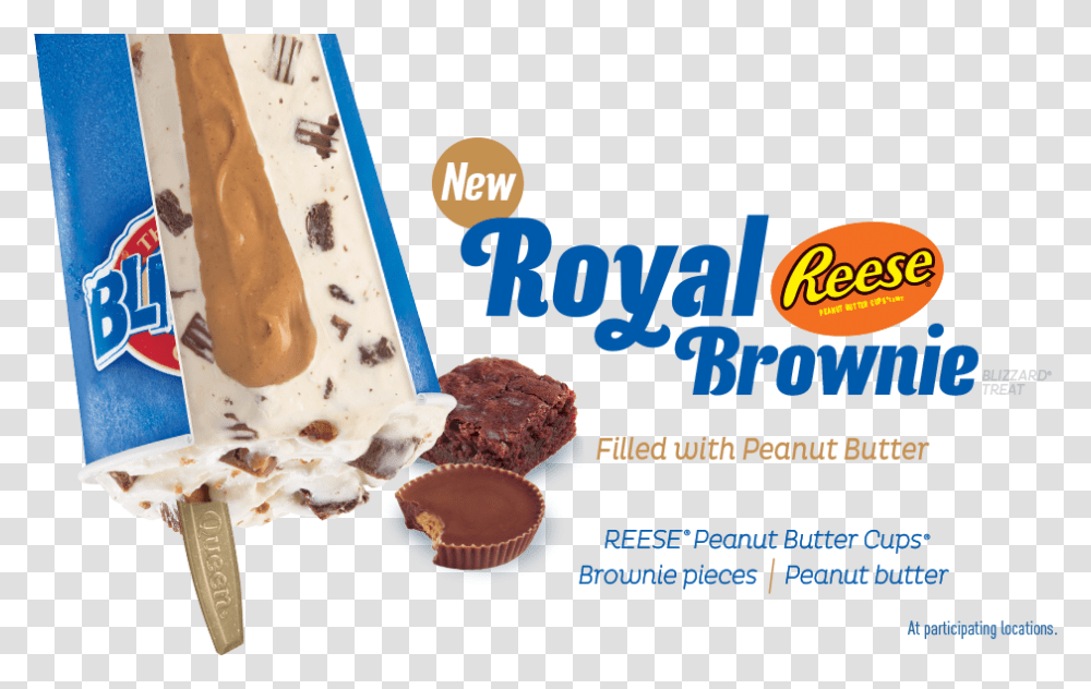 Royal Reese's Brownie Blizzard Download Dairy Queen Royal Reese's Brownie Blizzard, Dessert, Food, Chocolate, Fudge Transparent Png