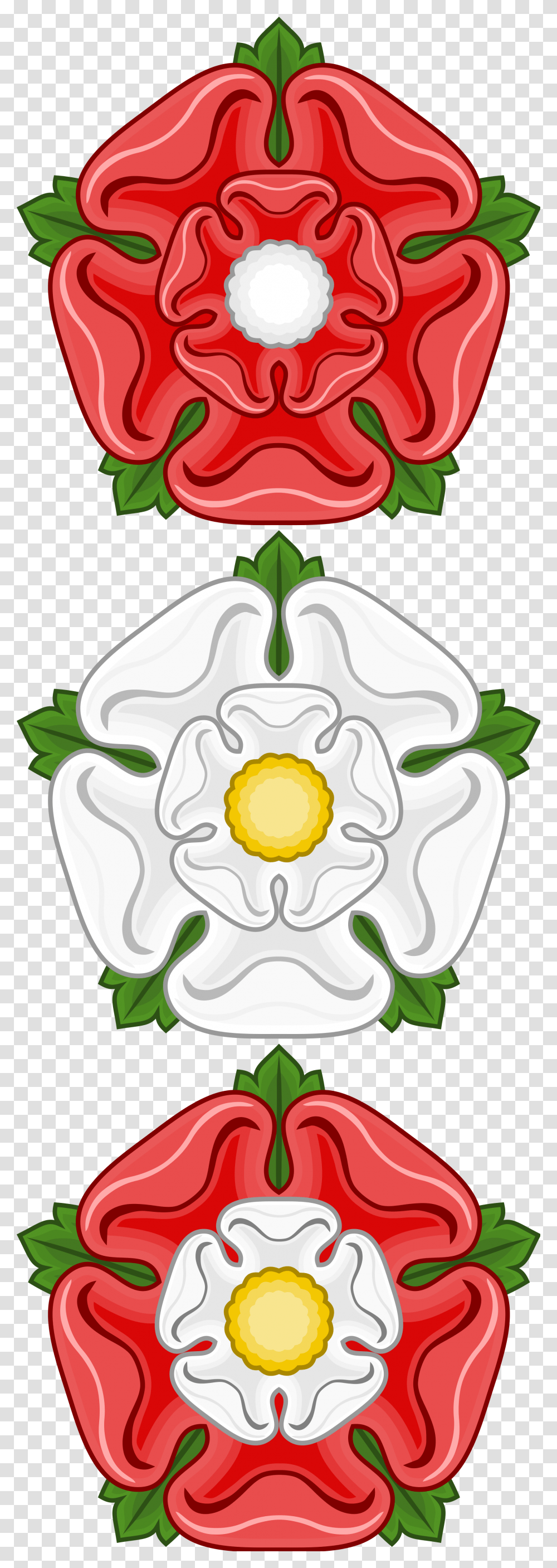 Royal Roses Badge Of England, Plant, Flower, Ornament, Dahlia Transparent Png