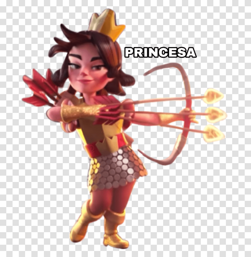 Royale Clashroyale Vector Clahs Red Princess Clash Royale, Archery, Sport, Bow, Person Transparent Png